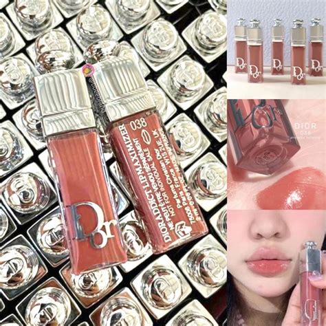 รีวิว Dior Addict Lip Maximizer สีกุหลาบนู้ดสวยหรู 038 Rose nude.